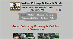 Desktop Screenshot of foelberpottery.com